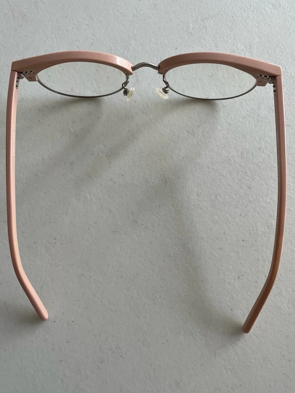 Eyebuydirect Anabel Eyeglasses Frames Only Pink Acetate and Metal Full Rim - Picture 4 of 7